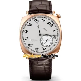 New Historiques American 1921 Automatique 82035/000R-9359 Montre Homme 82035 Cadran Blanc Boîtier Or Rose Bracelet Cuir Marron Montres de Haute Qualité Pure_Time 08 (7)