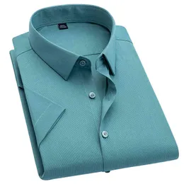Aoliwen Brand 2021 Летняя новая мужская стройная рубашка с коротким рукавом Формальная верхняя мужская повседневная рубашка с коротким рукавом Comfort Button G0105