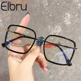 Big Frame квадратные анти-голубые светлые стекла очки негабаритные компьютерные очки для женских квадратных оптических очков Eyeglasses Y0831