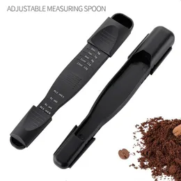 Adjustable Spoons Measuring Tools 9 Gears Multi-scale Double-Sided Design Scoop fits Spice Jars Perfect for Liquid Dry Ingredients CCF7458