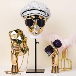 Men and women High Grade Hat Holder Model Head Glasses Mannequin Display Rack