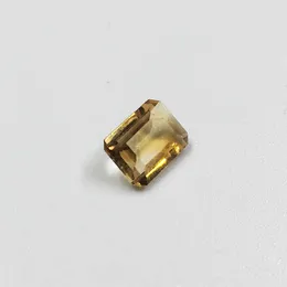 6mm * 8mm 1ct Real Natural Emerald Cut Citrine Loose Gemstone Do Maker Biżuterii H1015