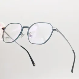Mode solglasögon ramar tnt retro aluminiumglasögon män affärer exklusiva titan ben dator optisk myopia recept glasögon