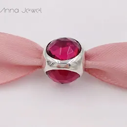 ciondoli per kit per la creazione di gioielli Cerise Hearts Pandora braccialetti di cristallo in argento sterling 925 moglie ragazza donna braccialetto catena collana pendente di perline regali di compleanno