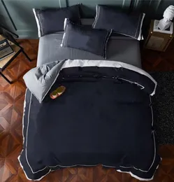 新しい綿の寝具セットクイーンサイズの文字ジャックヤードキルトカバーセット2枕ケースの寝具シート布団カバーを含む