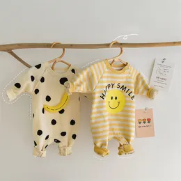 Milancel höst baby kläder leende romer toddler outfits bron jumpsuit koreanska tjejer 220106