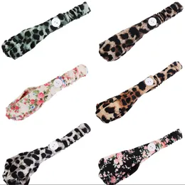 Esporte Headband Yoga Headbands com botão Elastic Leopard Impresso Headbands Headwrap Dar Headwrap Trabalhando de Ginásio Faixas de Cabelo para Esportes Exercício 317 U2