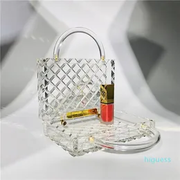 Projektant- Kobiety Torebka Diamentowa Lattice Akrylowe Torby Torebki Kryształ Clear Crossbody Crossbody Designer Designer Torebka