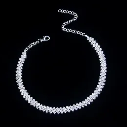 Nowe mrożone łańcuchy Naszyjniki tenisowe bling krążkowy bioder biżuterii srebrna złota moda moda