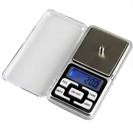 Digital Scales Digital Jewelry Scale Gold Silver Coin Grain Gram Pocket Size Herb Mini Electronic backlight 100g 200g 500g fast shipment DH8500