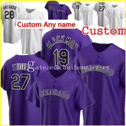 19 Charlie Blackmon Jersey Trevor Story Nolan Arenado Trikots Custom Kyle Freeland Tony Wolters Ian Desmond Chris Iannetta Ryan McMahon Antonio Senzatela