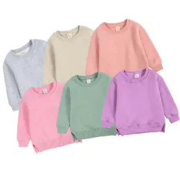 Bluzy dla dzieci Bluzy z długim rękawem Casual Znosić Solid Color Jesień Sweter 8 Kolory Opcjonalne BT6772