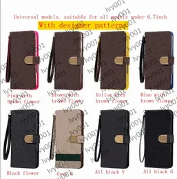 Top Fashion L Wallet Handyhüllen für IPhone 15 pro max 14 plus 13 12 mini 11 Pro Max XS XR X 8 7 Flip Ledertasche L geprägte Abdeckung für Samsung alle Modelle S23 Ultra Note 10 20 S22