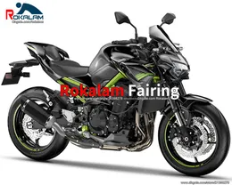 ل Kawasaki Z900 2020 2021 Fairings Z 900 20 21 Green Black Machet Machet Motorcycle Fleating Kit (صب حقن)