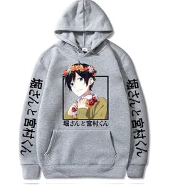 Hori San till Miyamura Kun Hot Anime Hoodie Pullover Toppar Långärmad Fashion Casual Y0804