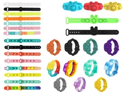 Zwolnij Autyzm Wrist Watch Toy do 5 różnych stylów bransoletek Fidget Stress Zabawki Push Bubble Andistress Dzieci Sensory Prezent