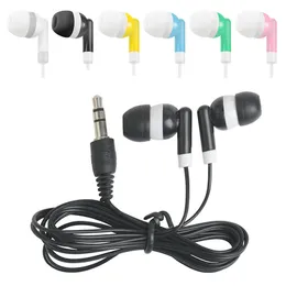 disposable earphones headphone headset 3.5mm jack universal earphone earbuds for samsung mp3 mp4 tablet android phone 818DD