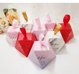 Just For You Favor Holders Diamond Wedding Candy Boxes Ręcznie Opakowanie prezentów Europejskie zapasy imprezowe
