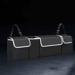 Borsa portaoggetti per bagagliaio per auto, posteriore, per sedile Suv, schienale, in tessuto Oxford, materiale nero, grande capacità271u