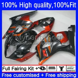 Injection Mold Fairings For SUZUKI GSXR1000 GSX-R1000 K3 2003-2004 Bodywork 25No.40 GSXR 1000 CC 1000CC 2003 2004 GSXR-1000 03 04 Motorcycle OEM Bodys Orange black