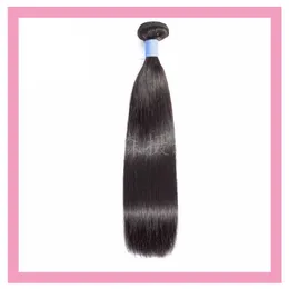 Brazilian Human Hair Extensions One Bundles 10-30inch Straight Virgin hair Double Wefts 1 PCS Silky Straght Sample