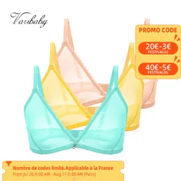Varsbaby Sexy French Ultra Thin Mesh Lingerie Lemon Yellow Mint Green  Underwear Summer Breathable Bra Combination /210728 From Lu02, $13.85
