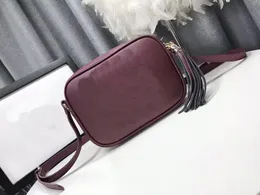 Leather Regulowany Torba Na Ramię Koreański Tassel Moda Duża Pojemność Torebka Telefon komórkowy Cross Szerokość 22 * ​​Wysokość 16X Szerokość boczna 8cm