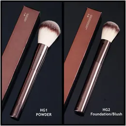 Makeup Brushes Hourglass No.1 Powder Brush / 2 Blush - Luxurious Soft Hair Bronzer Blender Tool