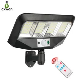 138LEDS 160LEDS الشمسية الجدار مصباح سبليت مدمج في الهواء الطلق أدى ضوء شارع البير استشعار الحركة ماء ماء أضواء ل فناء يارد حديقة