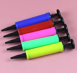 Mini Plastic Balloon Inflator Hand Held Air Pump Portable Foil Ballon Colorful Party Home SN2371