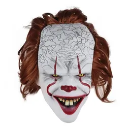 Movie Stephen King's It 2 Joker Full Face Horror Clown Latex Halloween Party Horrible Mask Cosplay Prop Y200103 Y00103