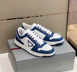 2022 Top Designer Sneaker di lusso da uomo Triangle Label Scarpe casual Party Pelle di vitello misto fibra di qualità pelle di pecora colore