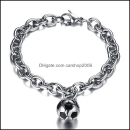 Link, schmucklink, kette männer armband edelstahl fußball asesorien o ketten auf der hand freundschaft armbänder retro punk schmuck tropfen d