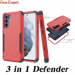 Heavy Duty 3 in 1 Commuter Cases for iPhone 13 12 11 XR XS MAX Samsung S22 S21 S21FE Ultra Shockproof Case