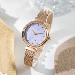 Live simple net with rose gold Korean bracelet watch fashion trend waterproof quartz female