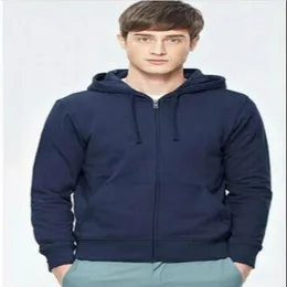 moda nuova giacca da uomo in cotone blu manica lunga cappotto sport autunnali Outdoor windrunner con giacca a vento con cerniera abbigliamento uomo taglie forti