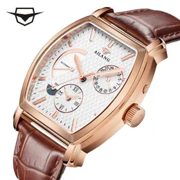 Ailang Watch Herren Automatic Square Mechanical Wine Barrel Mode