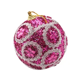 Party Decoration Baubles Ball Christmas Rhinestone Glitter Xmas Tree Ornament 8cm Decora