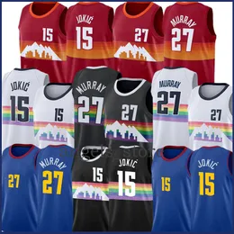 Koszulka do koszykówki Jamal 27 Murray Nikola 15 2021 Jokic New Jerseys