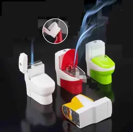 Nyaste starka jet lättare toalett rak gas butan cigarett vindtät uppblåsbara tändare med flasköppnare askfunktion