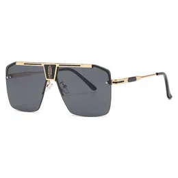 Designer Ray Sunglasses Classy Ladies Vintage Luksusowe okulary przeciwsłoneczne dla mężczyzn i kobiet Semi bezbarwny Square Fashion Eyewear