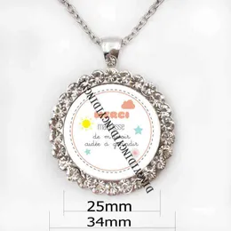 Pendant Collane Fashion's Day's Fashion Super Maitesse Atsem Marraine Charm Merci Key Chains Glass Dome GIF GIF keyring