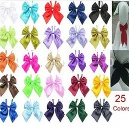 50pc/lot Dog Apparel Solid Colors Handmade Adjustable Ties Pet Bow Ties Cat Neckties Grooming Supplies PL51