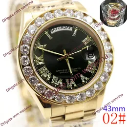 20 Color Reloj de alta calidad 43mm Montre Mecánico Montre de Luxe Relojes 2813 Reloj de diamante de acero inoxidable Relojes a prueba de impermeables