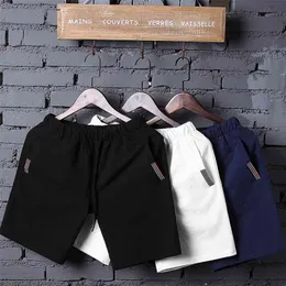 Kksky Running Shorts Homme 100％コットンQuick Dry Men Summeカジュアルストライプのショートパンツ薄いバミューダメンズ5XL 210716