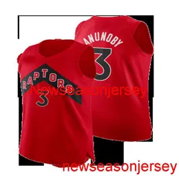 Custom OG Anunoby #3 Men's Swingman Jersey Stitched Mens Women Youth XS-6XL Basketball Jerseys