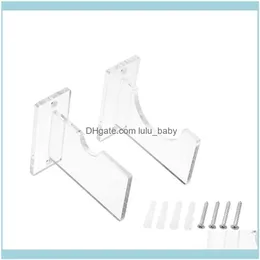 Packaging & Jewelrypair Acrylic Clear Baseball Bat Horizontal Wall Mount Display Bracket Jewelry Pouches Bags Drop Delivery 2021 Lcsuf