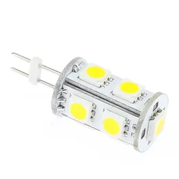 Vit LED G4 glödlampa 12V 9LED 5050SMD 198LM Tower Type under skåp LED-belysning