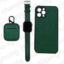 電話ケースデザイナーiPhoneのiPhoneケース15 Pro Max 14 13 12 Mini 11 Pro Max XS XR 8p 15 Plusケースファッション3ピーススーツイヤホンエアポッドPro Case Apple Watch Band Straps