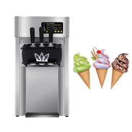 Satılık Elektrikli Dondurma Makinesi Yüksek Kalite Sunlarda Cone Maker 2 + 1Flavors